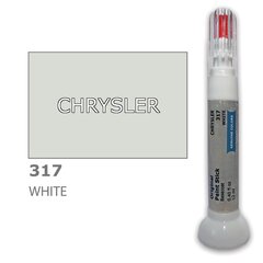 Krāsu korektors skrāpējumu korekcijai CHRYSLER 317 - WHITE 12 ml cena un informācija | Auto krāsas | 220.lv