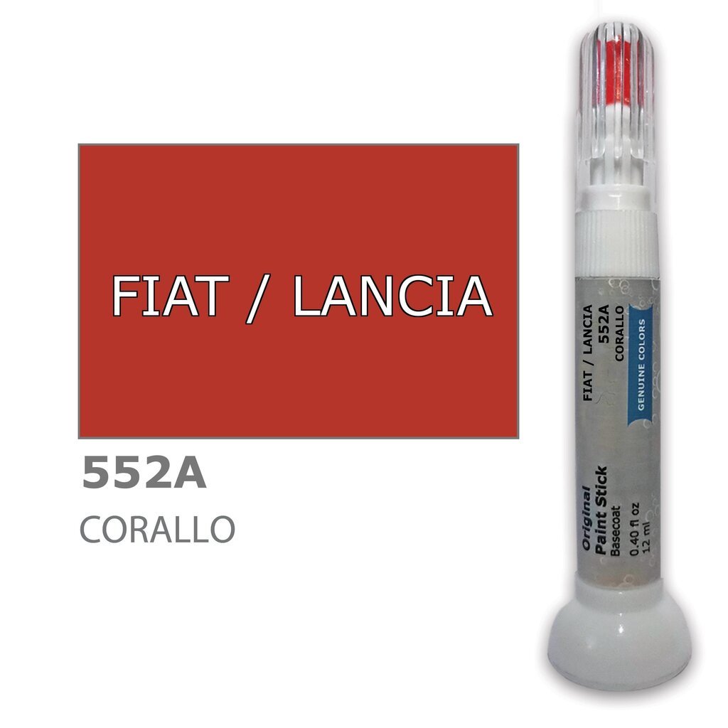 Krāsu korektors skrāpējumu korekcijai FIAT / LANCIA 552A - CORALLO 12 ml cena un informācija | Auto krāsas | 220.lv