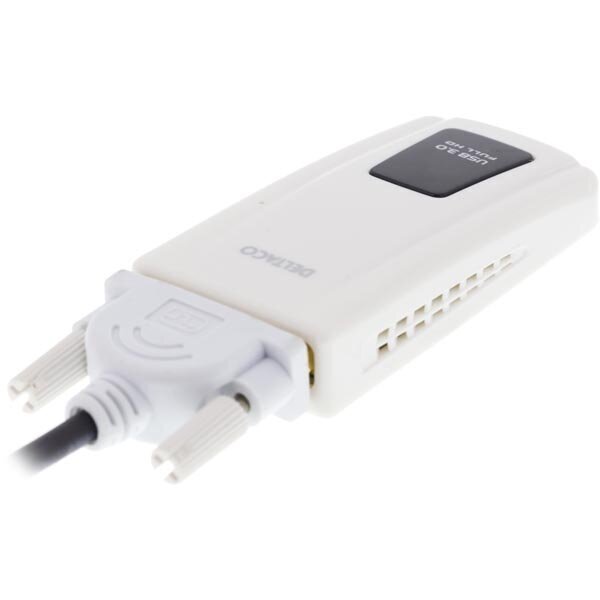 Deltaco USB3-DVI, USB-A/DVI-I/HDMI/VGA цена и информация | Kabeļi un vadi | 220.lv