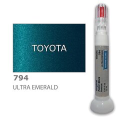 Карандаш-корректор для устранения царапин TOYOTA 794 - ULTRA EMERALD 12 ml цена и информация | Автомобильная краска | 220.lv