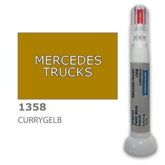 Krāsu korektors skrāpējumu korekcijai MERCEDES TRUCKS 1358 - CURRYGELB 12 ml cena un informācija | Auto krāsas | 220.lv