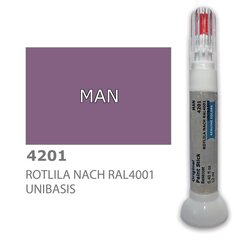 Карандаш-корректор для устранения царапин MAN 4201 - ROTLILA NACH RAL4001 UNIBASIS 12 ml цена и информация | Автомобильная краска | 220.lv