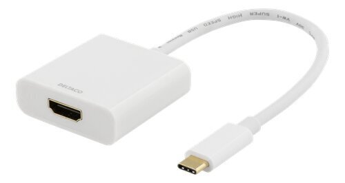 Deltaco USBC-HDMI7, USB-C, HDMI, 0.2m cena un informācija | Adapteri un USB centrmezgli | 220.lv