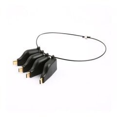 Deltaco USBC-AR1, USB-C, DisplayPort, VGA, HDMI cena un informācija | Kabeļi un vadi | 220.lv