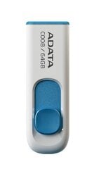 Накопитель ADATA C008 64 ГБ, USB 2.0, белый цена и информация | USB накопители | 220.lv