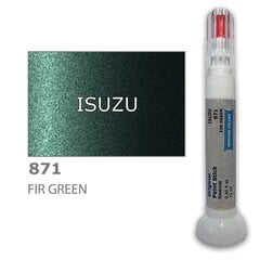 Krāsu korektors skrāpējumu korekcijai ISUZU 871 - FIR GREEN 12 ml cena un informācija | Auto krāsas | 220.lv