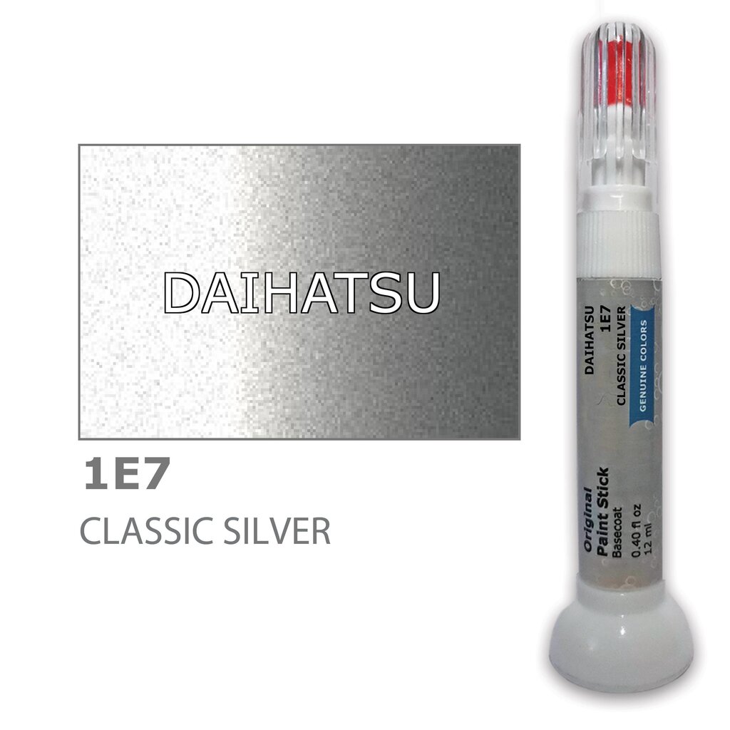 Krāsu korektors skrāpējumu korekcijai DAIHATSU 1E7 - CLASSIC SILVER 12 ml cena un informācija | Auto krāsas | 220.lv