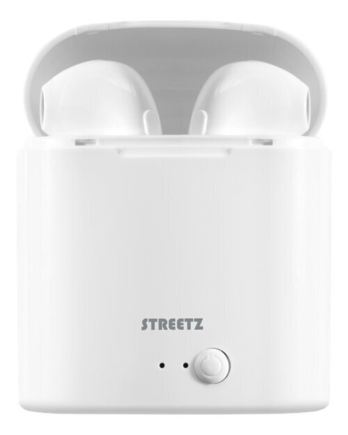 Bezvadu austiņas Streetz TWS-0008 True Wireless, baltas cena un informācija | Austiņas | 220.lv