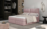 Кровать NORE Amber, 160x200 см, розовая