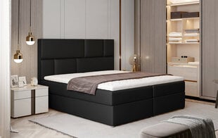 Кровать NORE Florence, 185x200 см, черная эко кожа цена и информация | Кровати | 220.lv