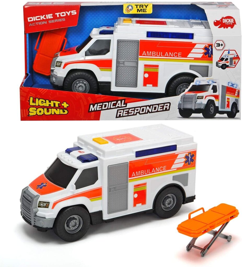 Ātrās palīdzības mašīna ar skaņām un gaismām Simba Dickie Toys Medical Resident цена и информация | Rotaļlietas zēniem | 220.lv