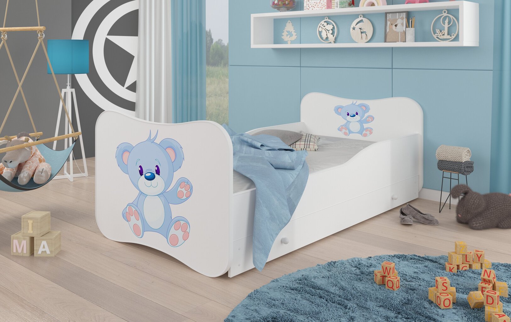 Bērnu gulta ADRK Furniture Gonzalo L4, 160x80 cm цена и информация | Bērnu gultas | 220.lv