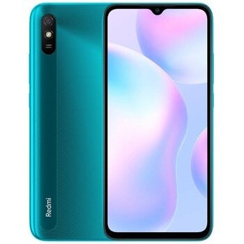 Xiaomi Redmi 9A Dual SIM 2/32GB,MZB0A39EU Aurora Green cena un informācija | Mobilie telefoni | 220.lv