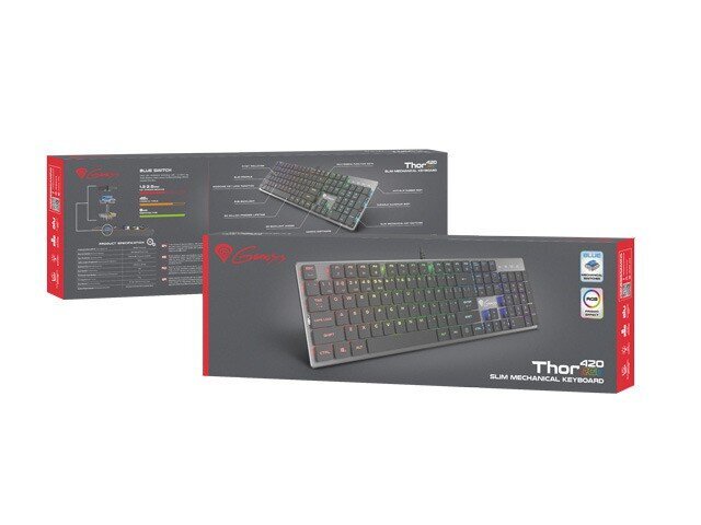 Genesis Thor 420 RGB cena un informācija | Klaviatūras | 220.lv