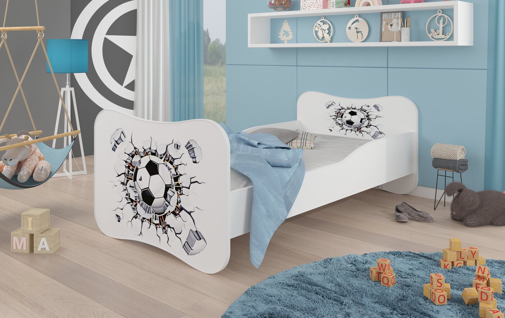 Bērnu gulta ADRK Furniture Gonzalo K12, 160x80 cm cena un informācija | Bērnu gultas | 220.lv