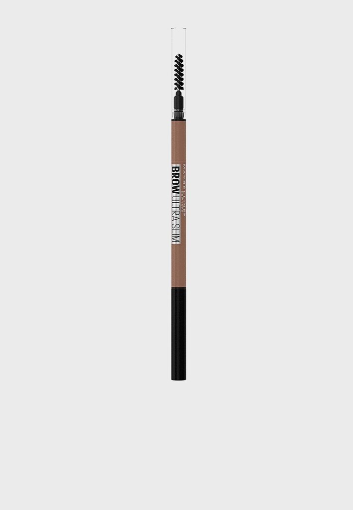 Automātisks uzacu zīmulis ar birstīti Maybelline New York Brow Ultra Slim Deep Brown, 9 g cena un informācija | Uzacu krāsas, zīmuļi | 220.lv