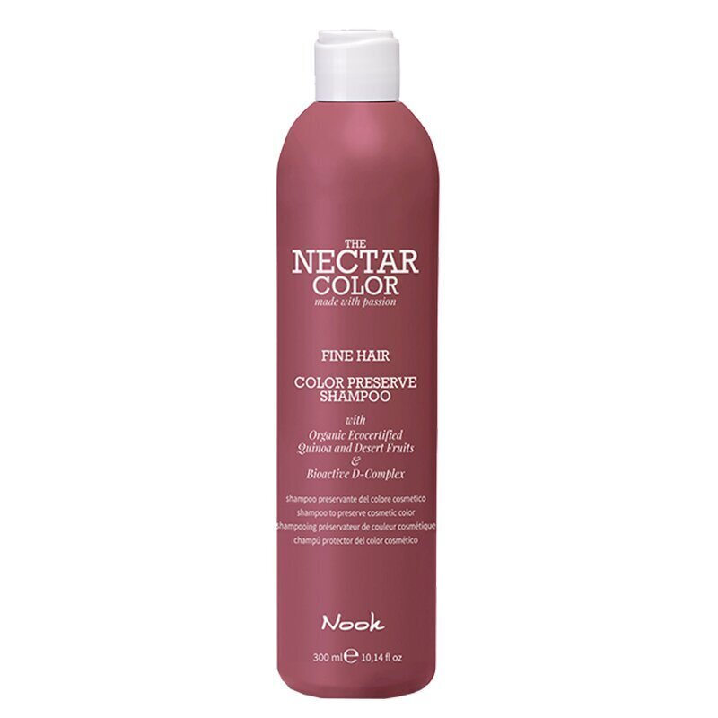 Šampūns plāniem matiem Nook Nectar Color, 300 ml cena un informācija | Šampūni | 220.lv