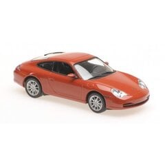 PORSCHE 911 COUPÉ – 2001 – ORANGE RED METALLIC Car Model Maxichamps 1:43 цена и информация | Коллекционные модели автомобилей | 220.lv