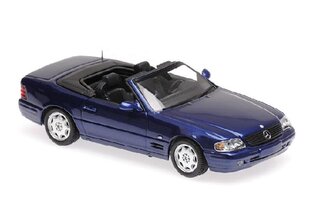 Модель машины MERCEDES-BENZ SL - 1999 - BLUE METALLIC Car Model Maxichamps 1:43  цена и информация | Коллекционные модели автомобилей | 220.lv