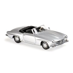 MERCEDES-BENZ 190 SL (W121) – 1955 – SILVER Maxichamps 1:43 цена и информация | Коллекционные модели автомобилей | 220.lv