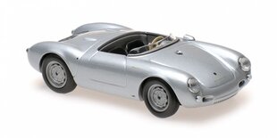 Модель машины PORSCHE 550 SPYDER - 1955-SILVER Car Model Maxichamps 1:43  цена и информация | Коллекционные модели автомобилей | 220.lv