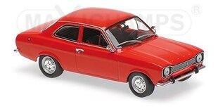 Ford Escort 1974 Red Car Model Maxichamps 1:43 cena un informācija | Kolekcionējamie modeļi | 220.lv