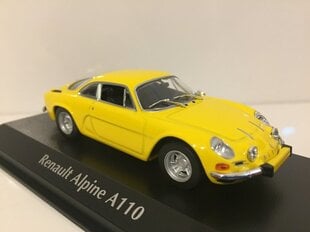 Модель машины RENAULT ALPINE A110 - 1971 -Yellow Car Model Maxichamps 1:43  цена и информация | Коллекционные модели автомобилей | 220.lv