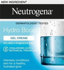 Гелиевый крем для лица для сухой кожи Neutrogena Hydro Boost, 50 мл цена и информация | Наносите на чистую кожу лица. Подержите около 10-15 минут и смойте водой. | 220.lv