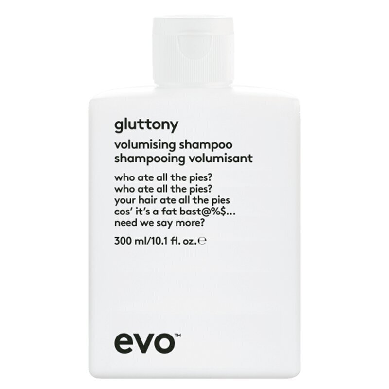 Apjomu piešķirošs šampūns evo gluttony, 300 ml cena un informācija | Šampūni | 220.lv