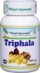 Uztura bagātinātājsAsins un zarnu attīrīšanas dabas līdzeklis - Triphala BIO, Planet Ayurveda™, 60 kapsulas cena un informācija | Vitamīni, preparāti, uztura bagātinātāji labsajūtai | 220.lv