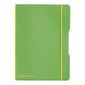 Piezīmju grāmata flex A5/40 rūtiņu caurspīdīga gaiši zaļa