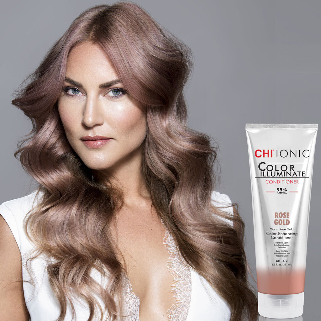 Кондиционер для окрашенных волос, усиливающий цвет CHI Ionic Color  Illuminate Rose Gold, 251 мл цена | 220.lv