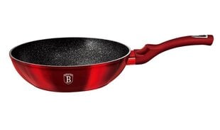 Berlinger Haus Metallic Line Wok сковорода Burgundy Edition, 30 см цена и информация | Cковородки | 220.lv