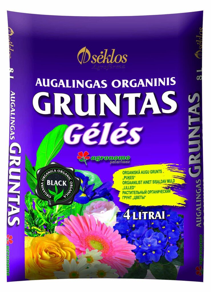 ORGANISKĀ AUGU GRUNTS „PUĶES“ 4 L cena un informācija | Grunts, zeme, kūdra, komposts | 220.lv