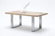 Pusdienu galds MC Akcent Castello, 240x100 cm, gaiši brūns/sudrabains cena un informācija | Virtuves galdi, ēdamgaldi | 220.lv