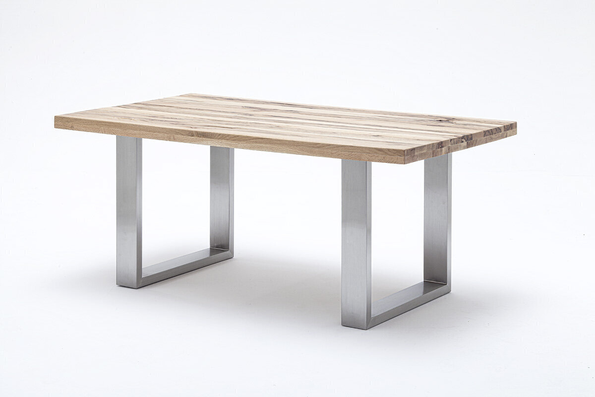 Pusdienu galds MC Akcent Castello, 240x100 cm, gaiši brūns/sudrabains cena un informācija | Virtuves galdi, ēdamgaldi | 220.lv