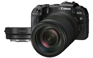 Canon EOS RP + RF 24-240mm f/4-6.3 IS USM + Montāžas adapteris EF-EOS R cena un informācija | Digitālās fotokameras | 220.lv