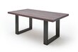 Pusdienu galds MC Akcent Castello, 240x100 cm, tumši brūns/pelēks цена и информация | Virtuves galdi, ēdamgaldi | 220.lv