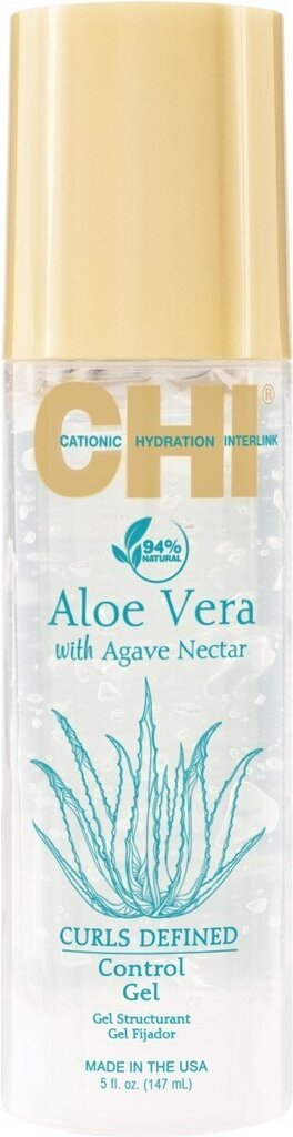 Matu formēšanas gēls cirtainiem matiem CHI Aloe Vera Control Gel, 147 ml cena un informācija | Matu veidošanas līdzekļi | 220.lv