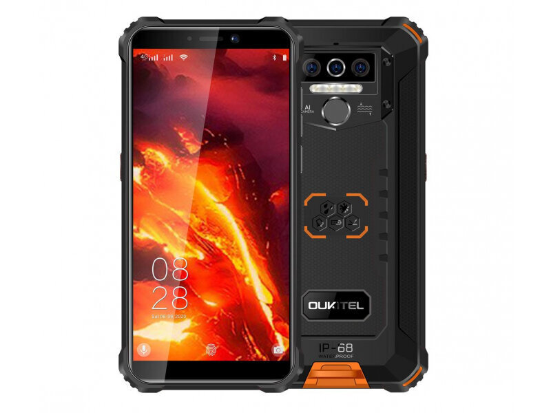 Oukitel WP5 Pro, 4/64GB, Dual SIM, Orange цена и информация | Mobilie telefoni | 220.lv