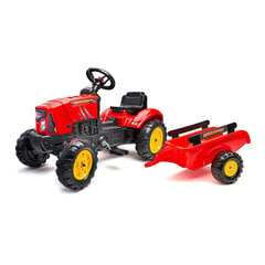 Трактор с педалями и прицепом Falk Supercharger, 2030AB цена и информация | Конструктор автомобилей игрушки для мальчиков | 220.lv
