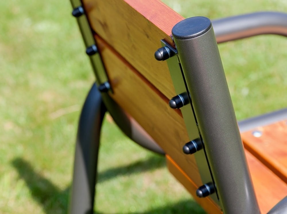 Krēsls Patio Park Lux, brūns/pelēks cena un informācija | Dārza krēsli | 220.lv