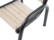 Krēsls Patio Park, brūns/pelēks cena un informācija | Dārza krēsli | 220.lv