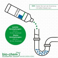 Bio-Chem kanalizācijas cauruļu tīrītājs Drain-Free 1 l цена и информация | Очистители | 220.lv