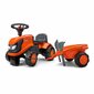 Stumjams traktors ar piekabi un piederumiem Falk Kubota, 260C cena un informācija | Rotaļlietas zīdaiņiem | 220.lv