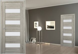 Durvis SEMPRA 02, Ar stiklu, Grey sonoma, PVC цена и информация | Межкомнатные двери | 220.lv