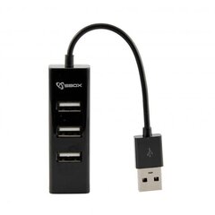 Koncentrators Sbox H-204, 4 x USB цена и информация | Адаптеры и USB разветвители | 220.lv