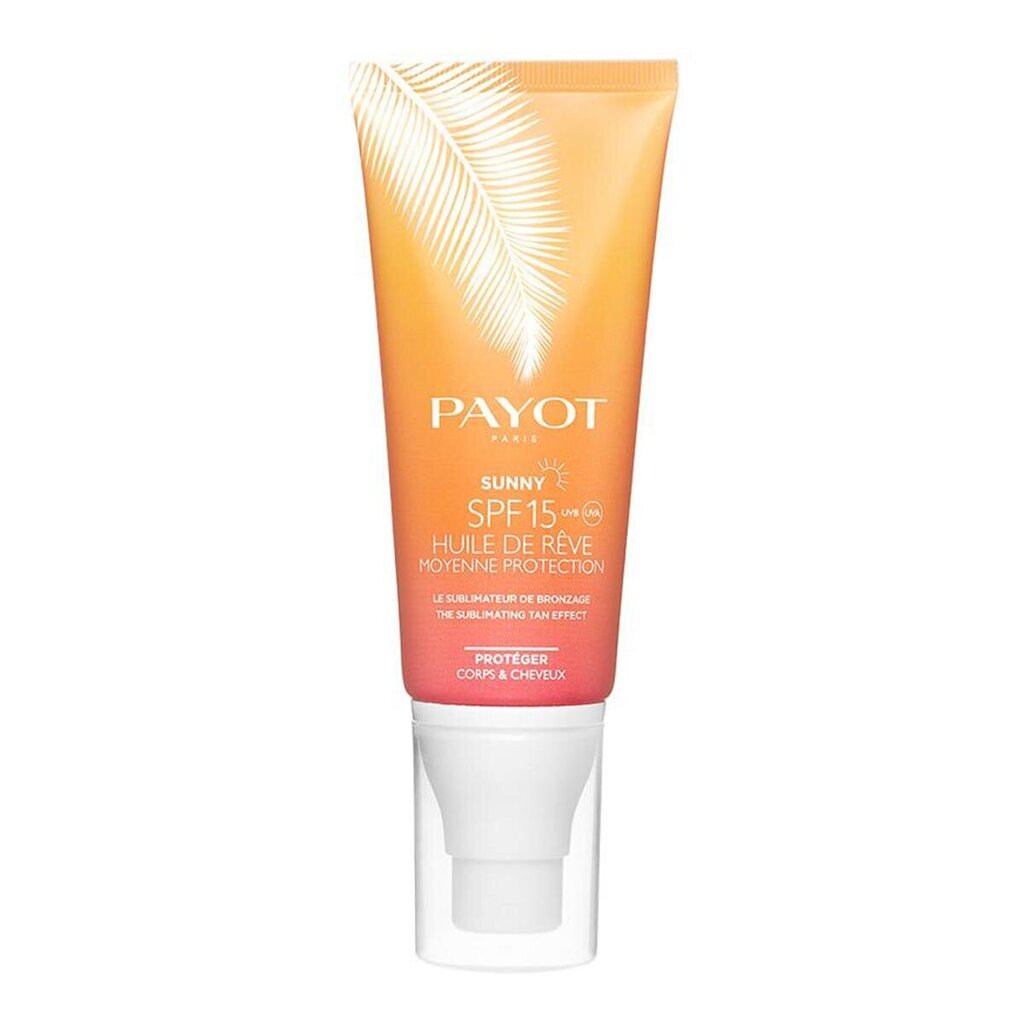 Izsmidzināma ķermeņa un matu aizsargeļļa Payot Huile De Reve SPF 15 100 ML цена и информация | Sauļošanās krēmi | 220.lv