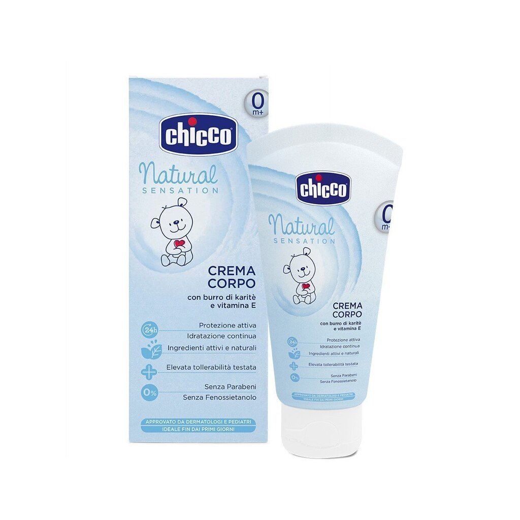 Ķermeņa krēms bērniem Chicco Natural Sensation 150 ml цена и информация | Bērnu kosmētika, līdzekļi jaunajām māmiņām | 220.lv