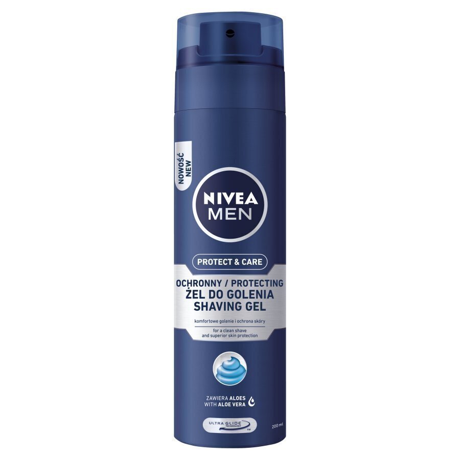 Skūšanās želeja vīriešiem Nivea Men, 200 ml cena un informācija | Skūšanās piederumi, kosmētika | 220.lv